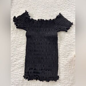 FREE PEOPLE Smocked Off-Shoulder Top XS/S